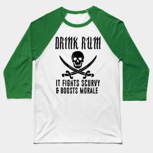 Drink Rum Baseball T-Shirt